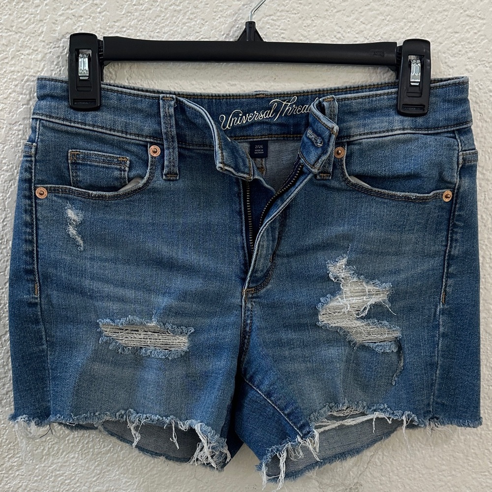 Universal Thread Distressed Blue Jean Shorts
